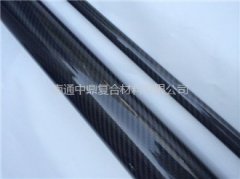 亮光斜纹表面碳纤维管