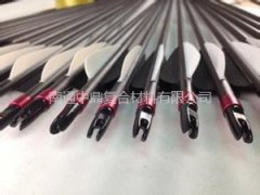 黑色箭尾碳纤维箭杆